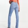 Free People Low Rise Slim Boot Cut Jean In Light Blue For Women Too Cool Blue