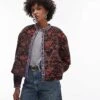 Free People Paisley Print Oversized Sweater Jacket In Multi For Women Bleached Combo