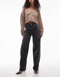 Free People Aster Straight Leg Jeans In Asteroid Grey For Women