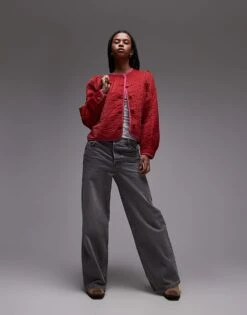 Free People Quilted Balloon Sleeve Jacket In Ruby Red For Women Sweetheart Red