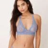 Free People Midweek Longline Bra Co-ord In Harbour Blue For Women Quiet Harbour