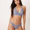 Free People Midweek Bikini Brief Co-ord In Harbour Blue For Women Quiet Harbour