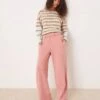 Free People Wide Leg Lounge Trousers In Rose For Women Rose Dawn