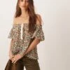 Free People Astra Ditsy Floral Blouse In Multi For Women Daisy Combo