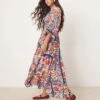Free People Bold Bloom Printed Midaxi Dress In Multi For Women Vintage Indigo