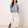 Free People Prairie Convertible Midaxi Skirt In Ivory For Women Whisper White