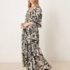 Free People Dixie Floral Print Maxi Dress In Multi For Women Black Combo